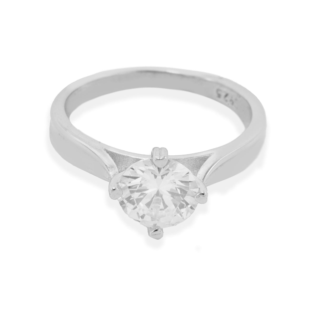 Single Stone Ring 4 Clawed