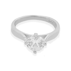 Single Stone Ring 4 Clawed