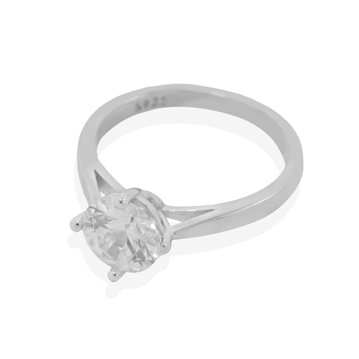 Single Stone Ring 4 Clawed