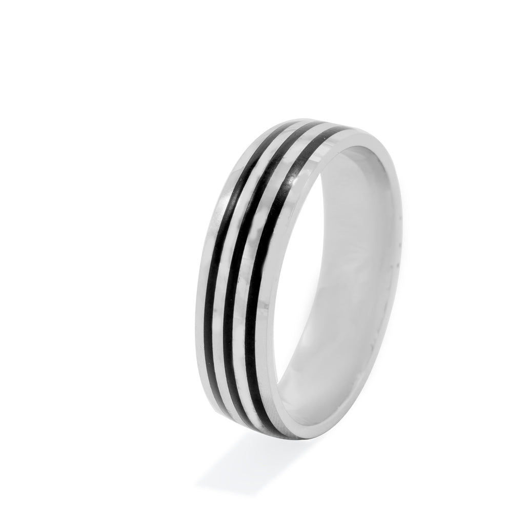 Striped Band Ring