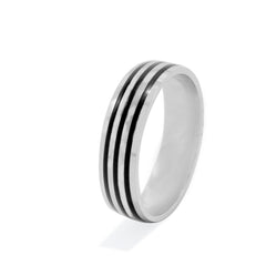 Striped Band Ring