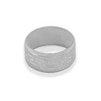 Patterned Shiny Silver Ring