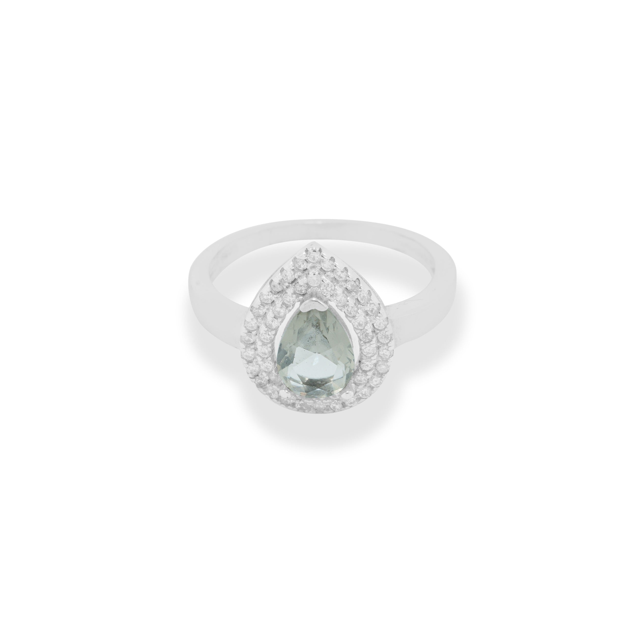 Light Olive Drop Shaped Ring