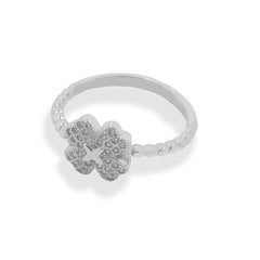 Sterling 925 Silver Flower Ring