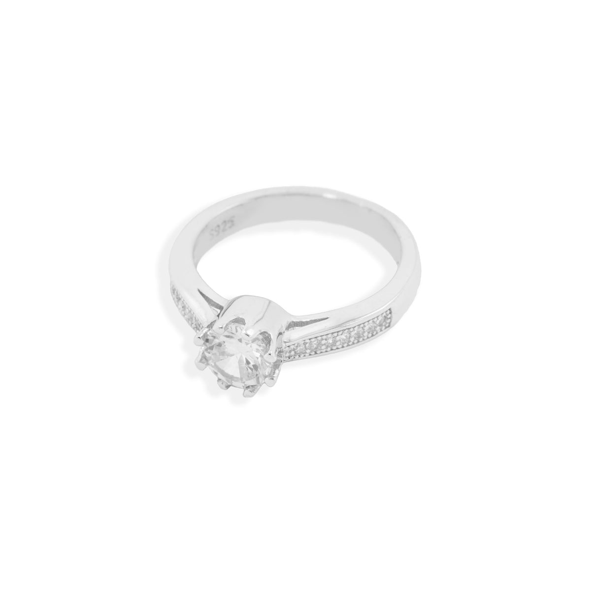 Single Stone Ring 8 Clawed