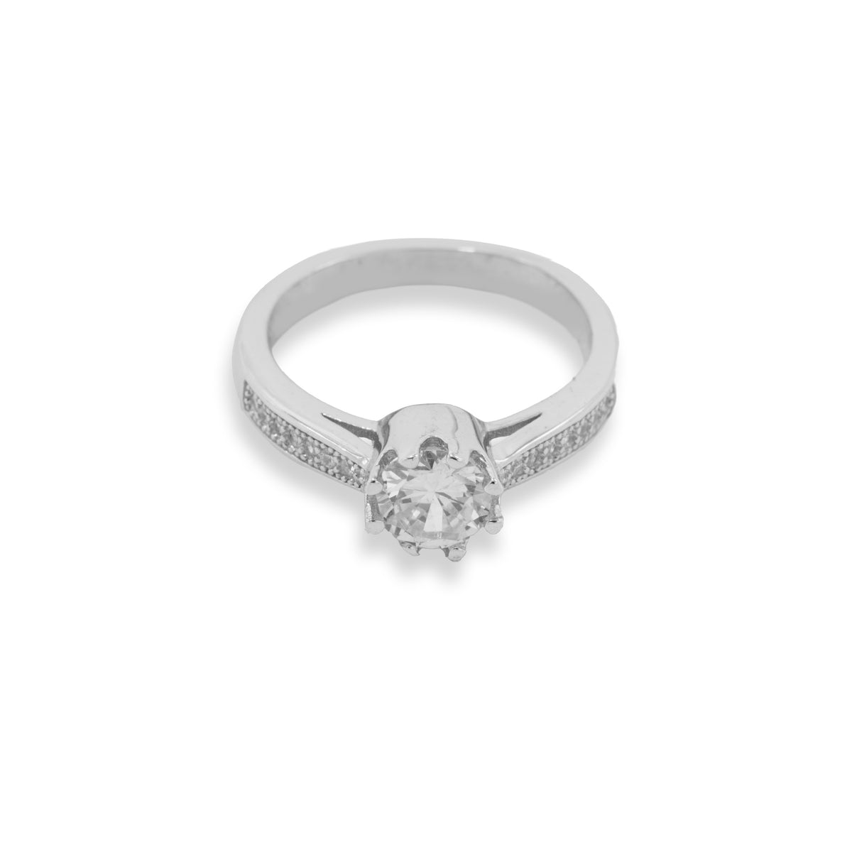 Single Stone Ring 8 Clawed