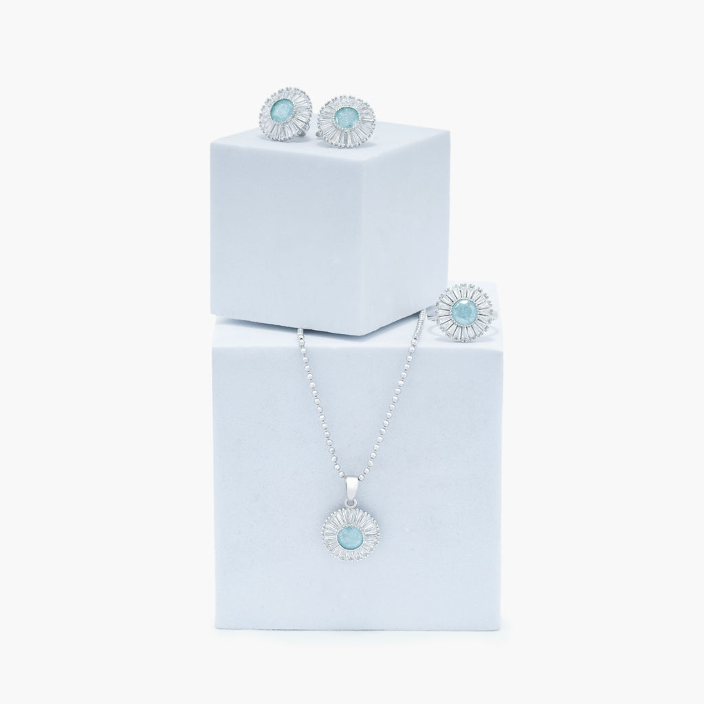 Light Blue Stone Set