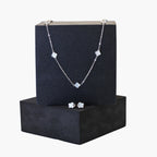White Clover Silver Set