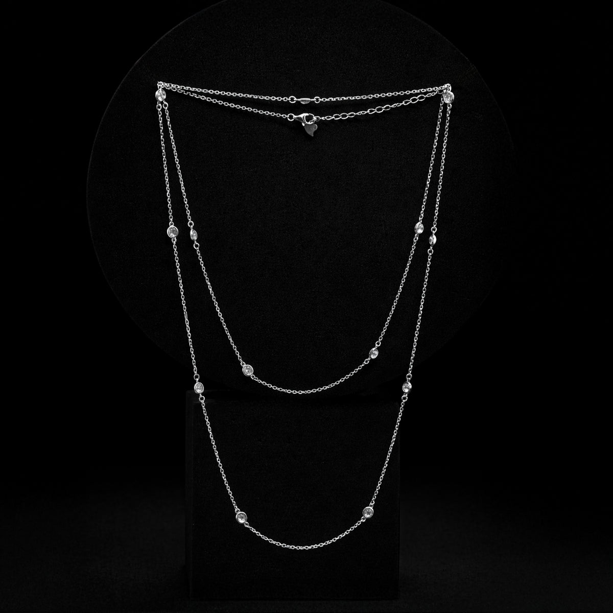 Long Silver Necklace