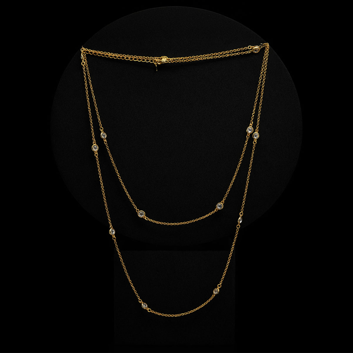 Long Gold Plated Necklace
