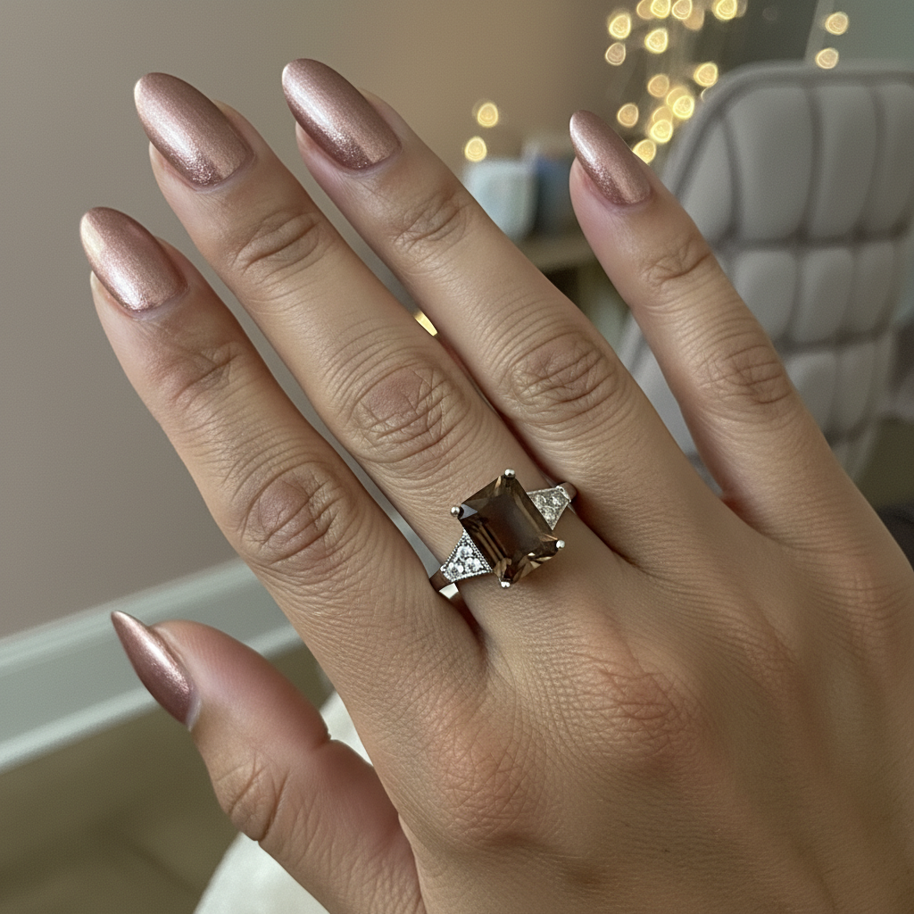 Brown Square Ring