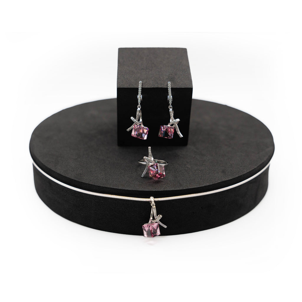 Pink Cube Ring