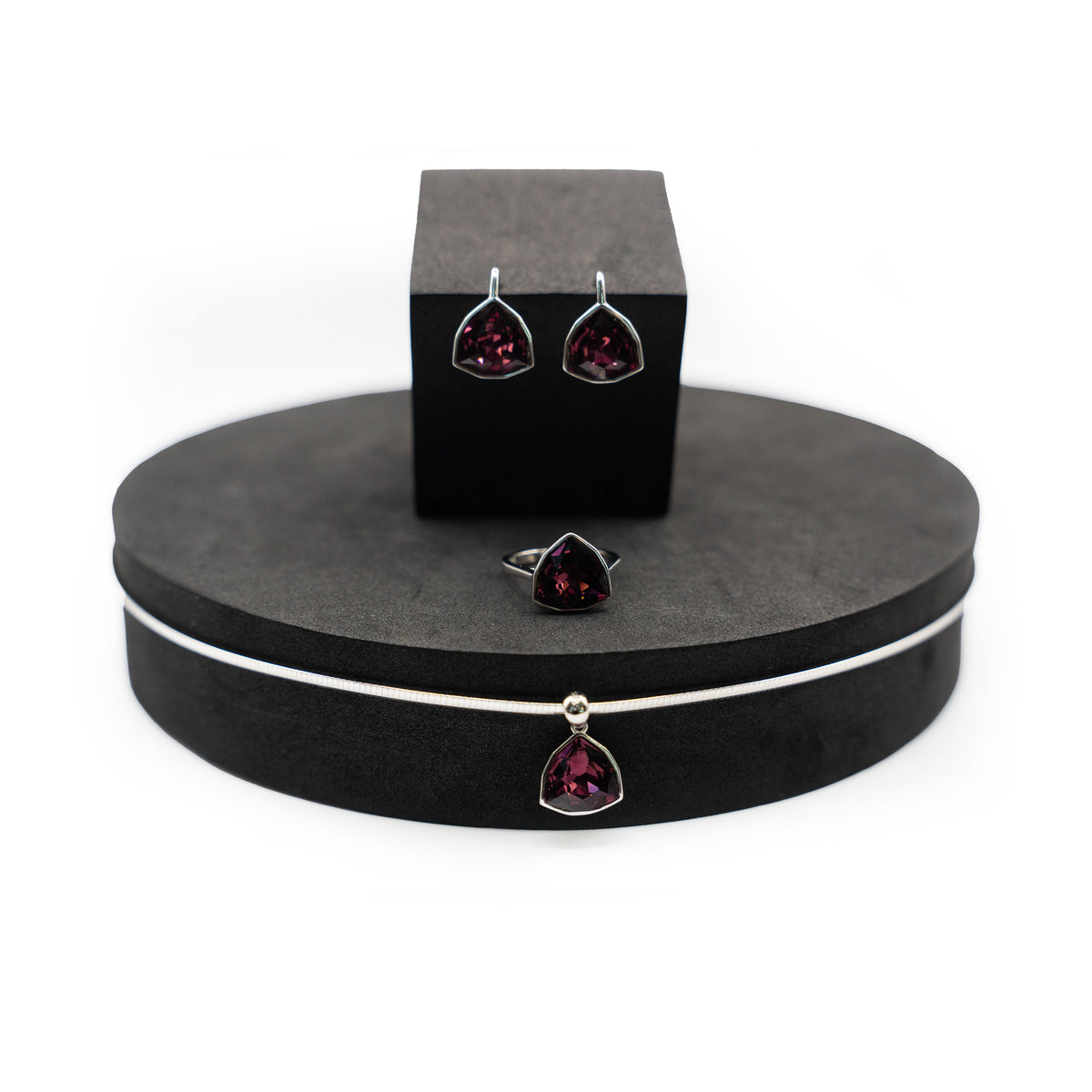 Burgundy Earrings