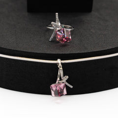 Pink Cube Ring