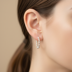 Beaded Hoops