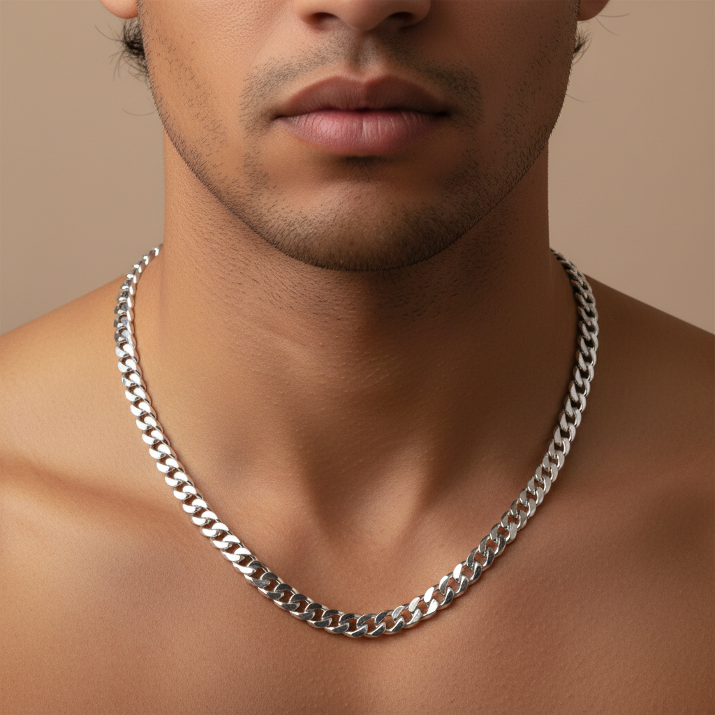 Cuban Chain for Men - 5mm, 22 Inches