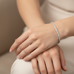 Square Tennis Bracelet (1.5mm)