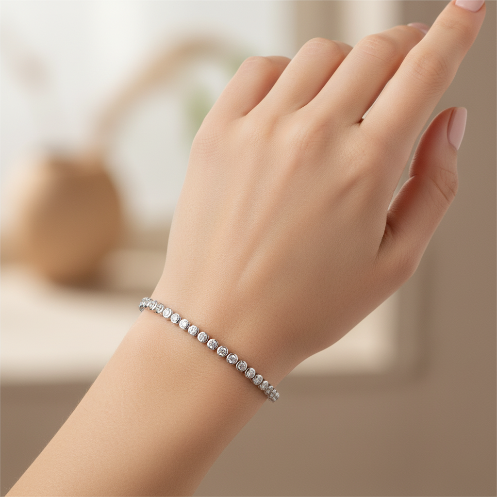Circle Tennis Bracelet (2.5mm)