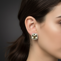 Yellow Zircon Earrings