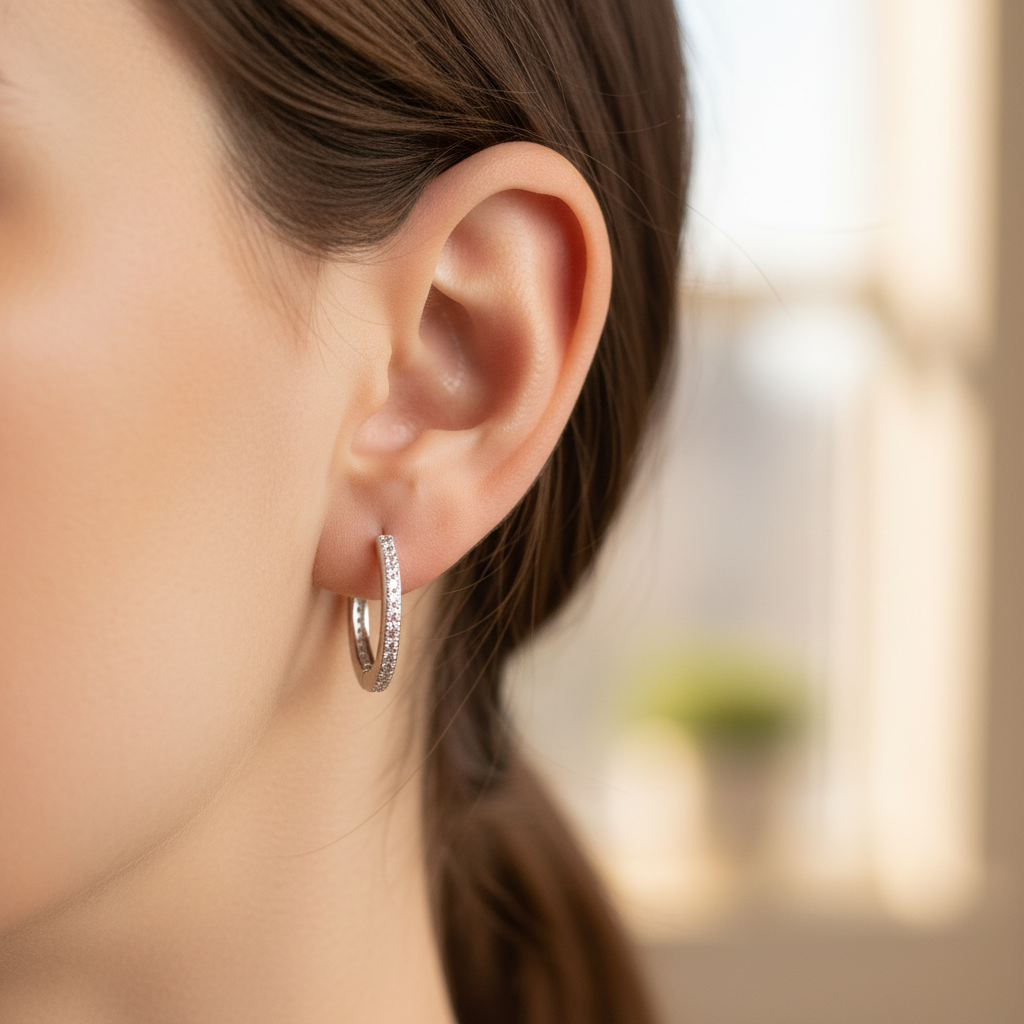 Studded Hoops