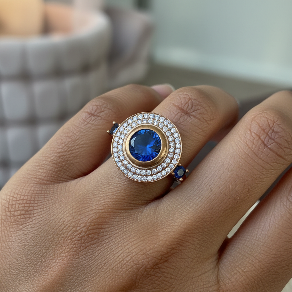 Turkish Blue Sterling Silver Ring