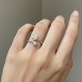 Butterfly - Size Adjustable Silver Ring