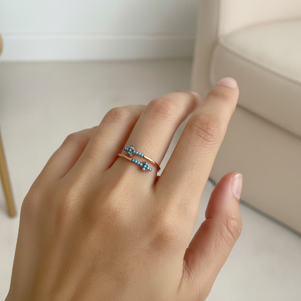 Rose Gold Blue