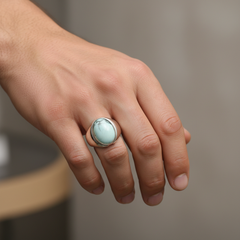 White Marble Stone Ring