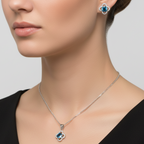 Bright Blue Stone Set