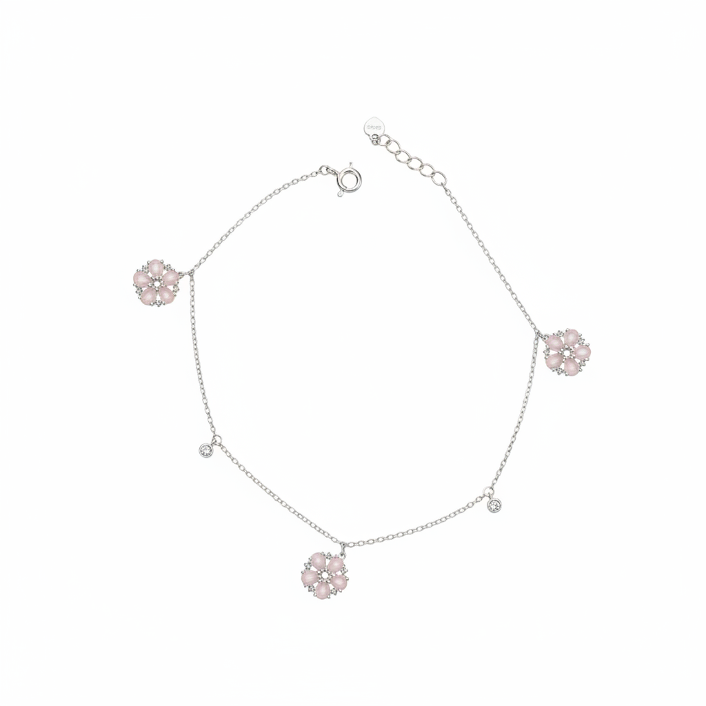 Blush Pink Charm Anklet