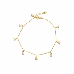 Butter Yellow Gold Plated Anklet