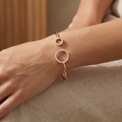 Gold Circles Bangle