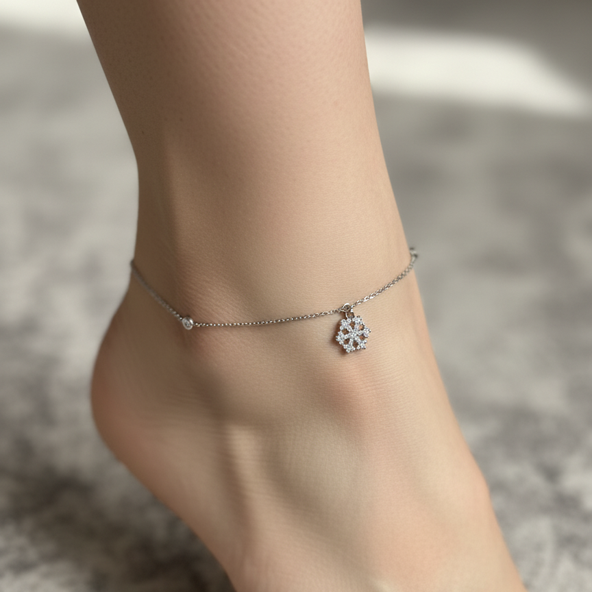 Snowflake Anklet 02