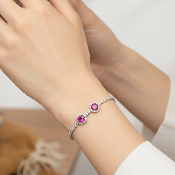 Pink Stone Bracelet