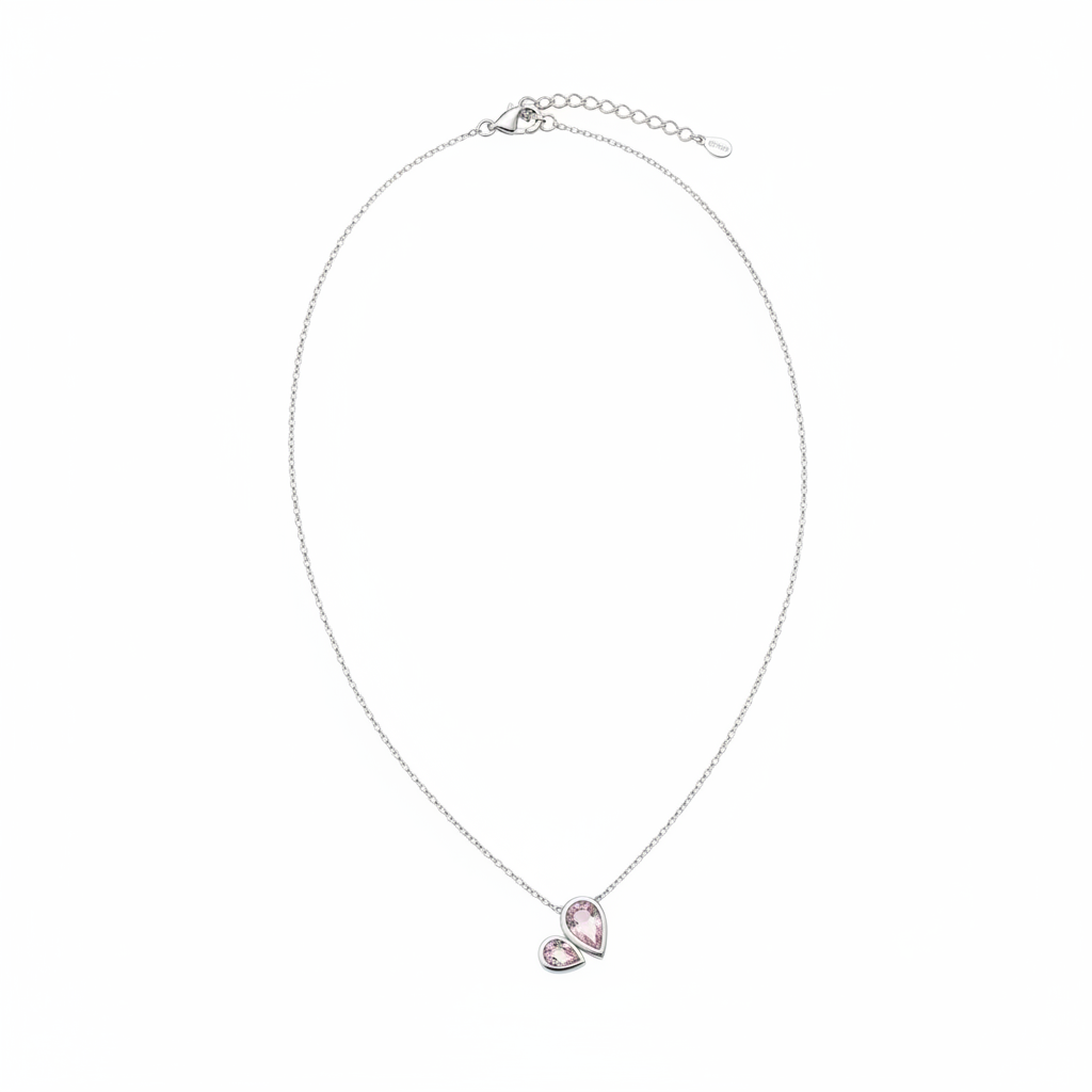 Double Drop Light Pink Stone