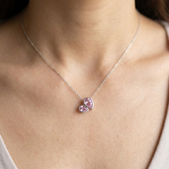 Double Drop Light Pink Stone