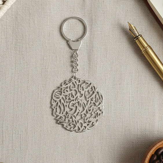 Customized Arabic Calligraphy Keychain
