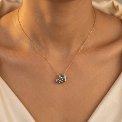 Light Blue Drop (Gold Plated)