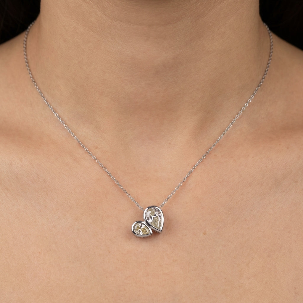 Yellow Drop Necklace