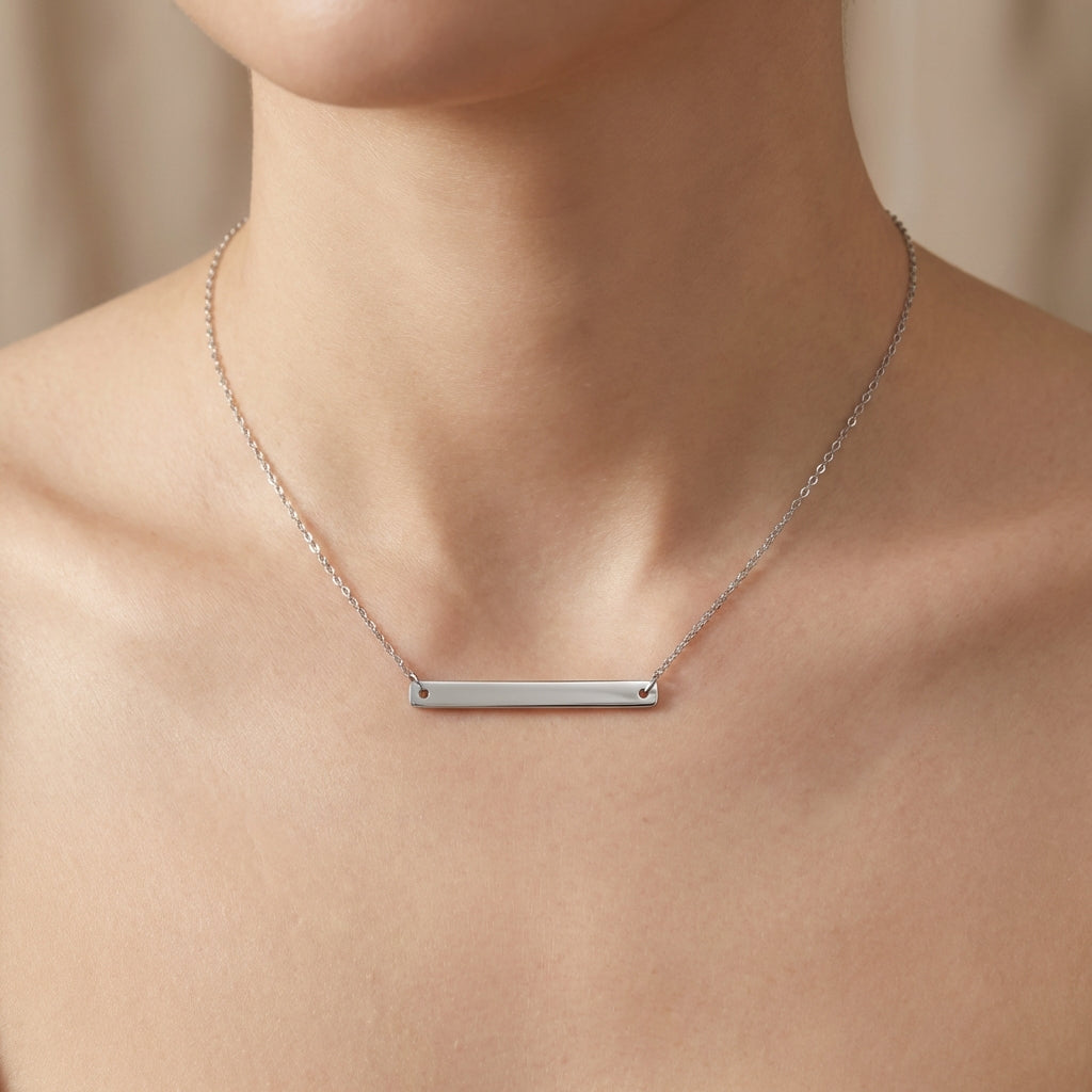 Minimal Plate Necklace