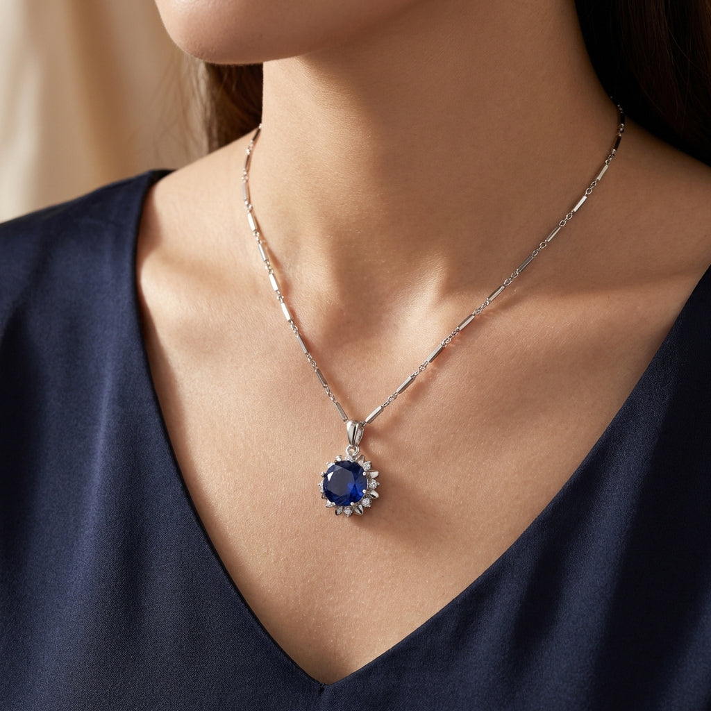 Sapphire Blue Halo