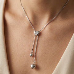 Long Heart Necklace