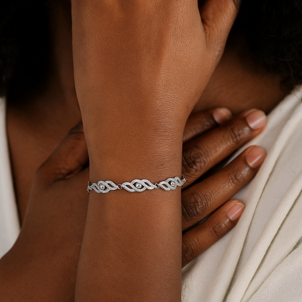 Sequenced Silver Bracelet