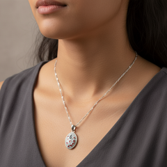 Red Oval Necklace