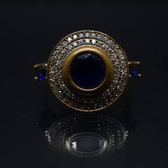 Turkish Blue Sterling Silver Ring