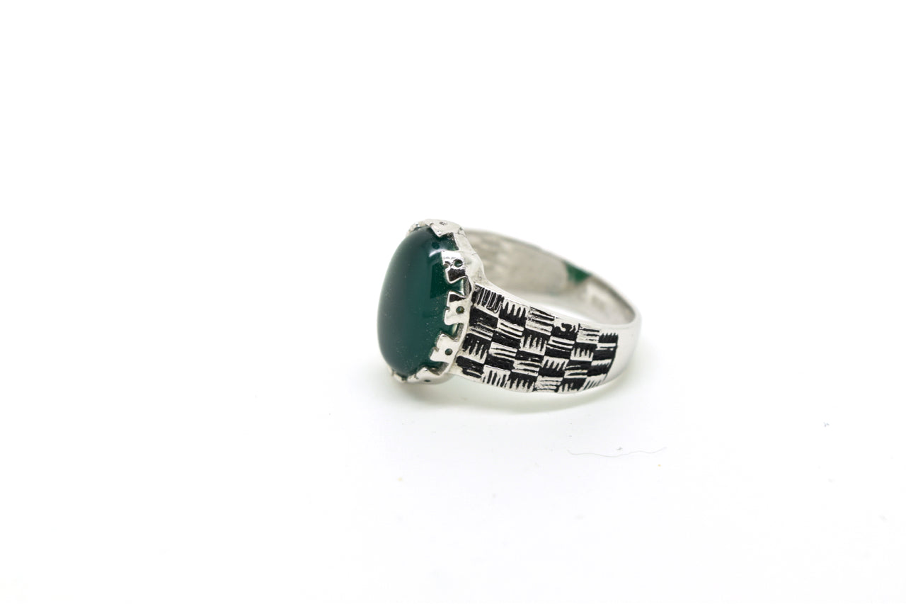 Green Checkered Ring