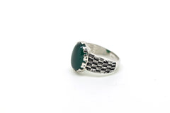 Green Checkered Ring