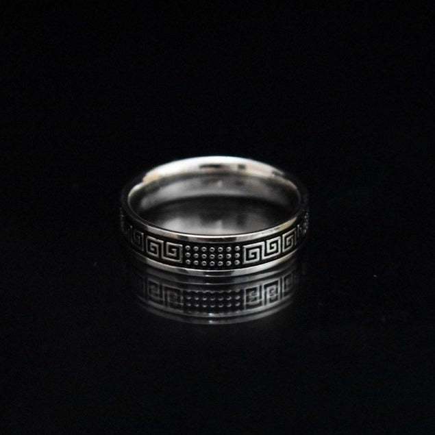 Black Dots Band Ring