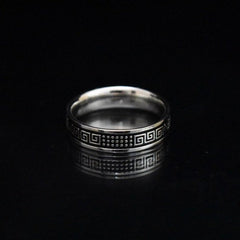 Black Dots Band Ring
