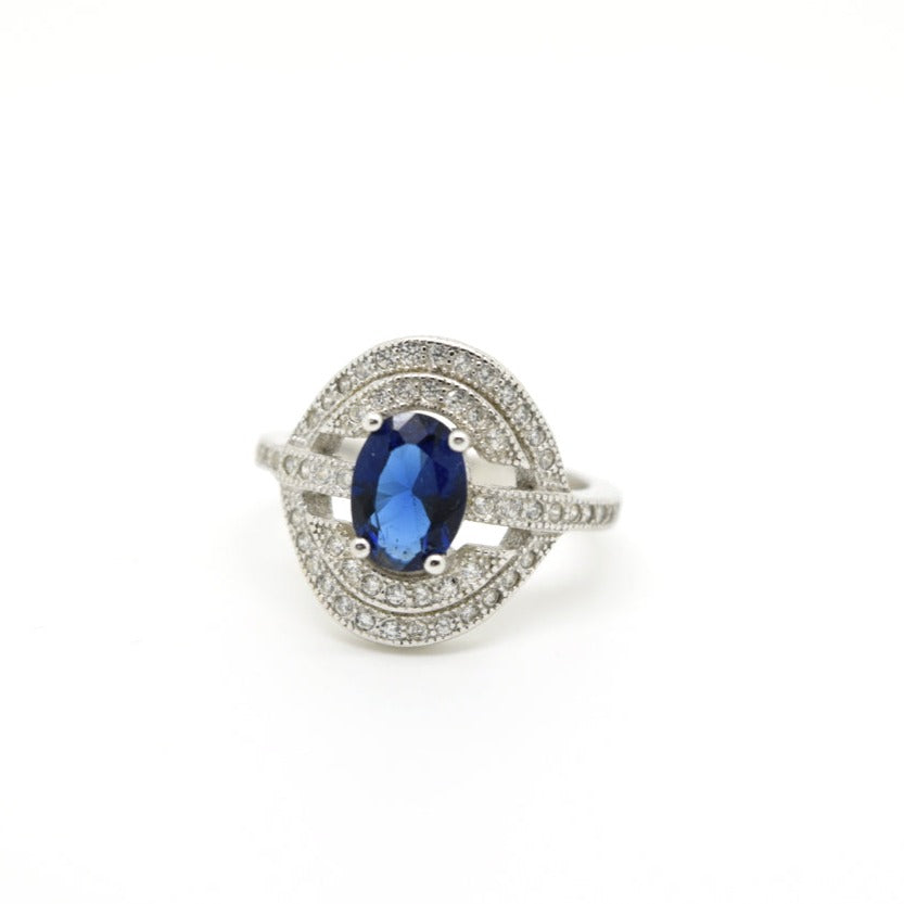 Oval Navy Blue